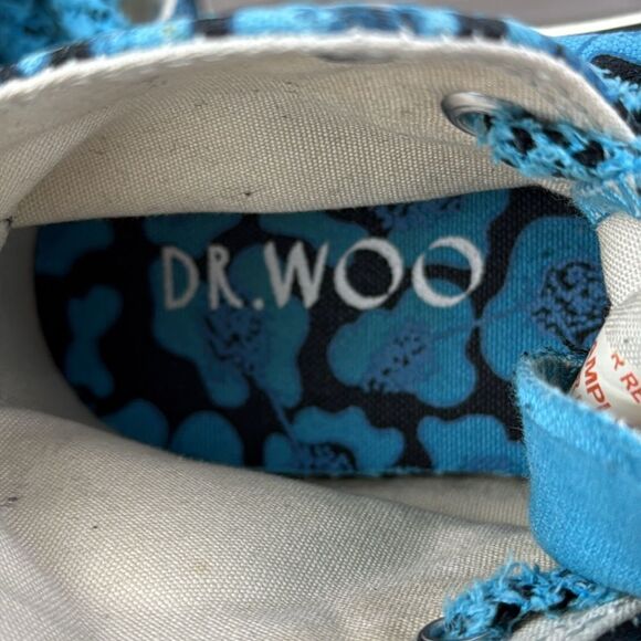 Converse CT All-Star x Dr Woo Little Girl Sz 13 Hi Top Blue Floral Sneakers - Picture 12 of 12